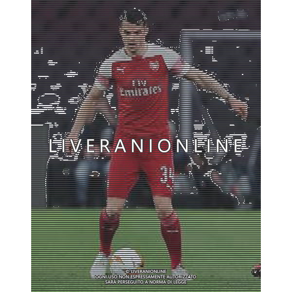 18-04-2019 NAPOLI -ARSENAL EUROPA LEAGUE NELLA FOTO: GRANIT XHAKA FOTO MOSCA, AG.LIVERANI
