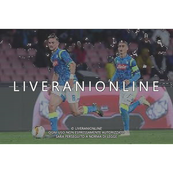 18-04-2019 NAPOLI -ARSENAL EUROPA LEAGUE NELLA FOTO: FABIAN RUIZ, JOSE\'CALLEJON FOTO MOSCA, AG.LIVERANI