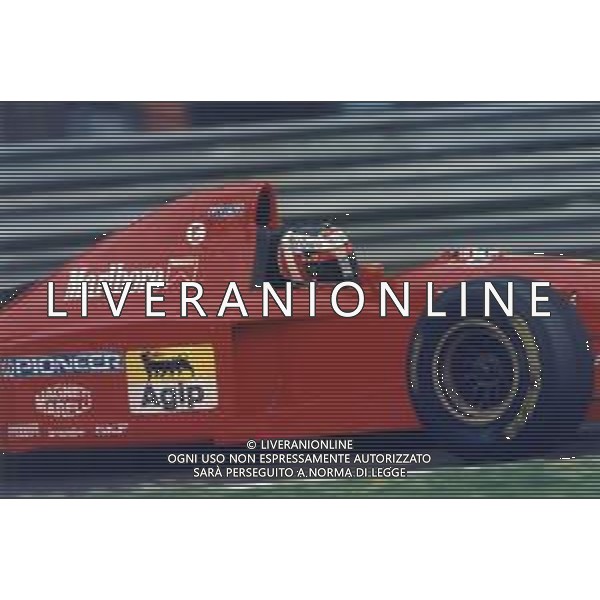 RETROSPETTIVA GERHARD BERGER PILOTA F1 NELLA FOTO GERHARD BERGER NEL 1995 CON LA FERRARI AG ALDO LIVERANI SAS 