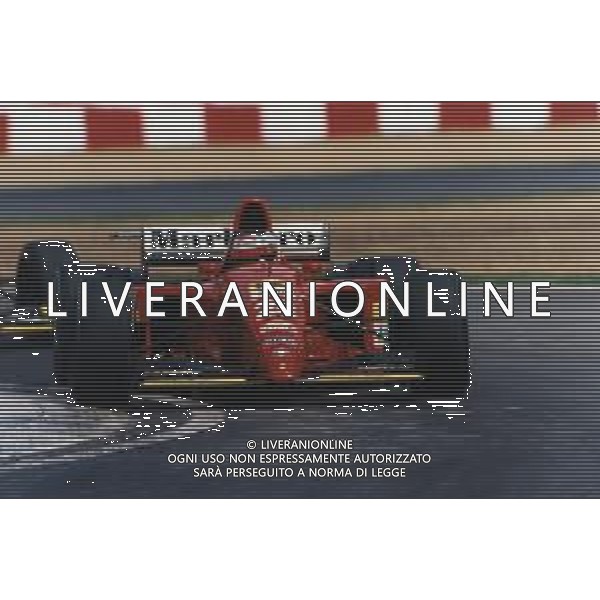 RETROSPETTIVA GERHARD BERGER PILOTA F1 NELLA FOTO GERHARD BERGER NEL 1995 CON LA FERRARI AG ALDO LIVERANI SAS 