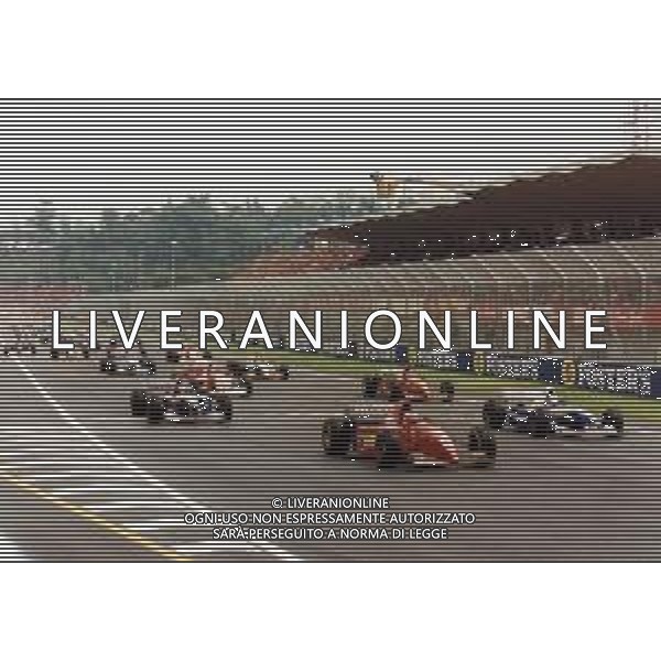 RETROSPETTIVA GERHARD BERGER PILOTA F1 NELLA FOTO GERHARD BERGER NEL 1995 CON LA FERRARI AG ALDO LIVERANI SAS 