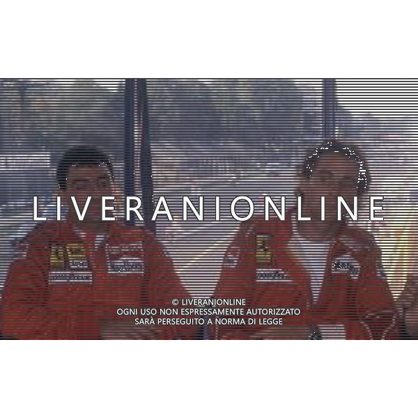 RETROSPETTIVA GERHARD BERGER PILOTA F1 NELLA FOTO GERHARD BERGER NEL 1988 ALLA FERRARI CON MICHELE ALBORETO AG ALDO LIVERANI SAS