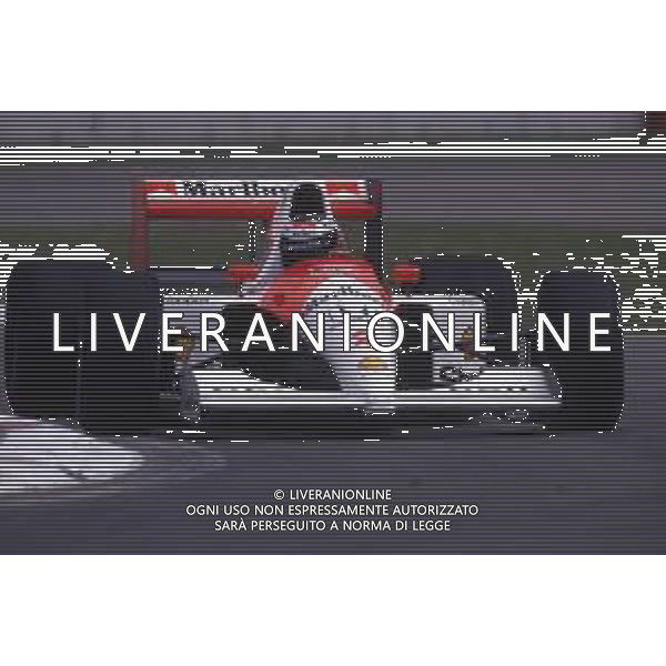 RETROSPETTIVA GERHARD BERGER PILOTA F1 NELLA FOTO GERHARD BERGER NEL 1992 CON LA MC LAREN AG ALDO LIVERANI SAS