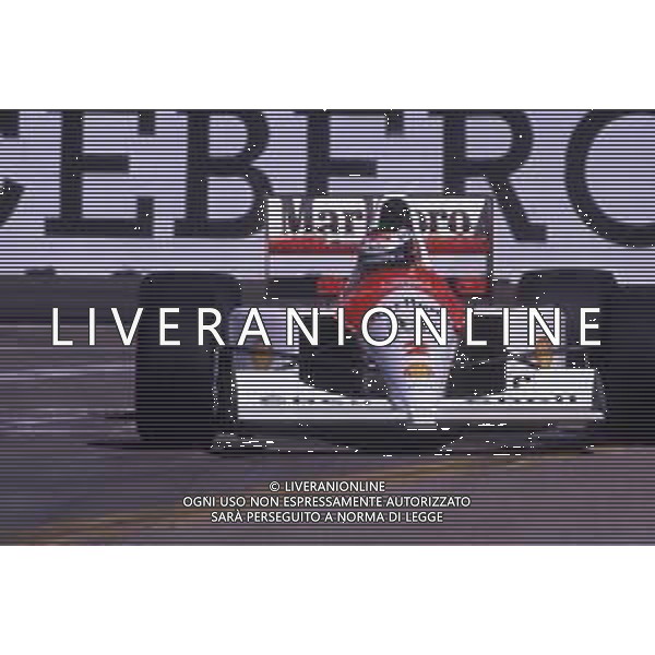 RETROSPETTIVA GERHARD BERGER PILOTA F1 NELLA FOTO GERHARD BERGER NEL 1992 CON LA MC LAREN AG ALDO LIVERANI SAS