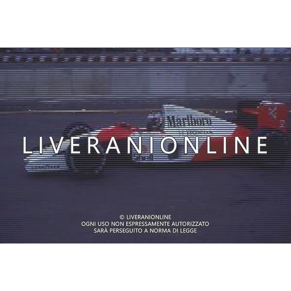 RETROSPETTIVA GERHARD BERGER PILOTA F1 NELLA FOTO GERHARD BERGER NEL 1992 CON LA MC LAREN AG ALDO LIVERANI SAS