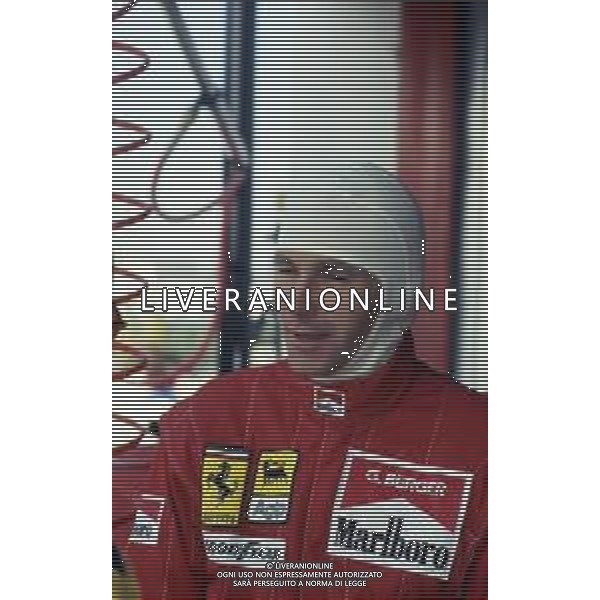 RETROSPETTIVA GERHARD BERGER PILOTA F1 NELLA FOTO GERHARD BERGER NEL 1993 CON LA FERRARI AG ALDO LIVERANI SAS