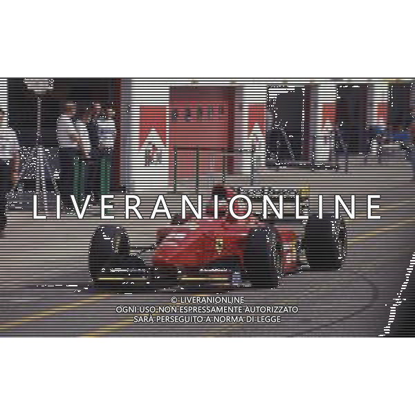 RETROSPETTIVA GERHARD BERGER PILOTA F1 NELLA FOTO GERHARD BERGER NEL 1994 CON LA FERRARI AG ALDO LIVERANI SAS 