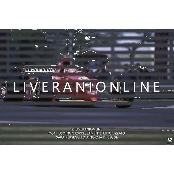RETROSPETTIVA GERHARD BERGER PILOTA F1 NELLA FOTO GERHARD BERGER NEL 1995 CON LA FERRARI AG ALDO LIVERANI SAS 