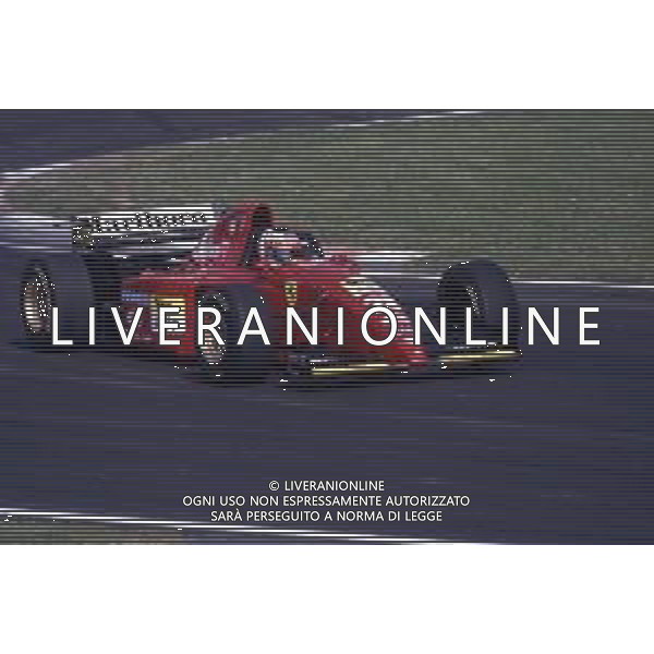 RETROSPETTIVA GERHARD BERGER PILOTA F1 NELLA FOTO GERHARD BERGER NEL 1995 CON LA FERRARI AG ALDO LIVERANI SAS 