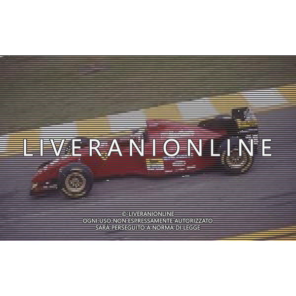 RETROSPETTIVA GERHARD BERGER PILOTA F1 NELLA FOTO GERHARD BERGER NEL 1995 CON LA FERRARI AG ALDO LIVERANI SAS 