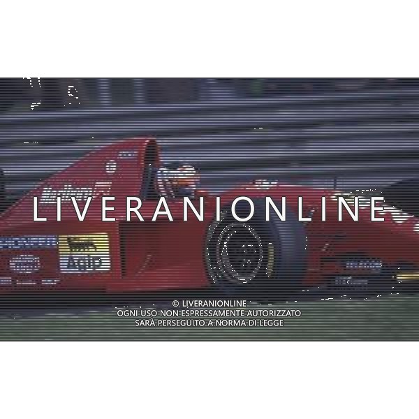 RETROSPETTIVA GERHARD BERGER PILOTA F1 NELLA FOTO GERHARD BERGER NEL 1995 CON LA FERRARI AG ALDO LIVERANI SAS 