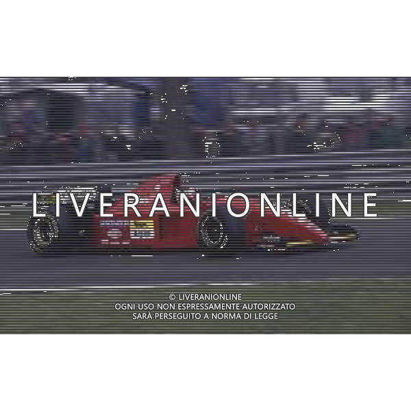 RETROSPETTIVA GERHARD BERGER PILOTA F1 NELLA FOTO GERHARD BERGER NEL 1995 CON LA FERRARI AG ALDO LIVERANI SAS 