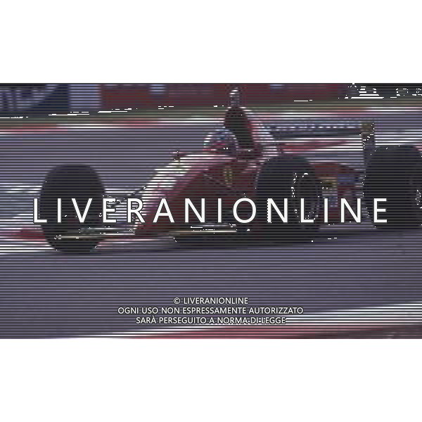 RETROSPETTIVA GERHARD BERGER PILOTA F1 NELLA FOTO GERHARD BERGER NEL 1995 CON LA FERRARI AG ALDO LIVERANI SAS 