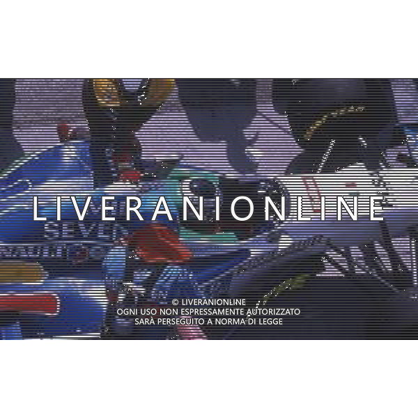RETROSPETTIVA GERHARD BERGER PILOTA F1 NELLA FOTO GERHARD BERGER NEL 1996 CON LA BENETTON AG ALDO LIVERANI SAS 