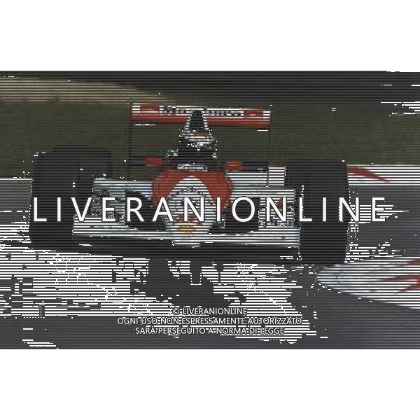 RETROSPETTIVA GERHARD BERGER PILOTA F1 NELLA FOTO GERHARD BERGER CON LA MC LAREN AG ALDO LIVERANI SAS 
