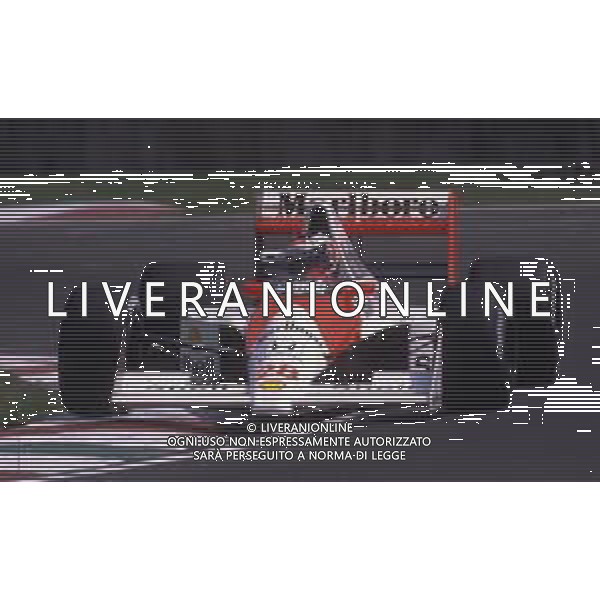 RETROSPETTIVA GERHARD BERGER PILOTA F1 NELLA FOTO GERHARD BERGER NEL 1990 CON LA MC LAREN AG ALDO LIVERANI SAS