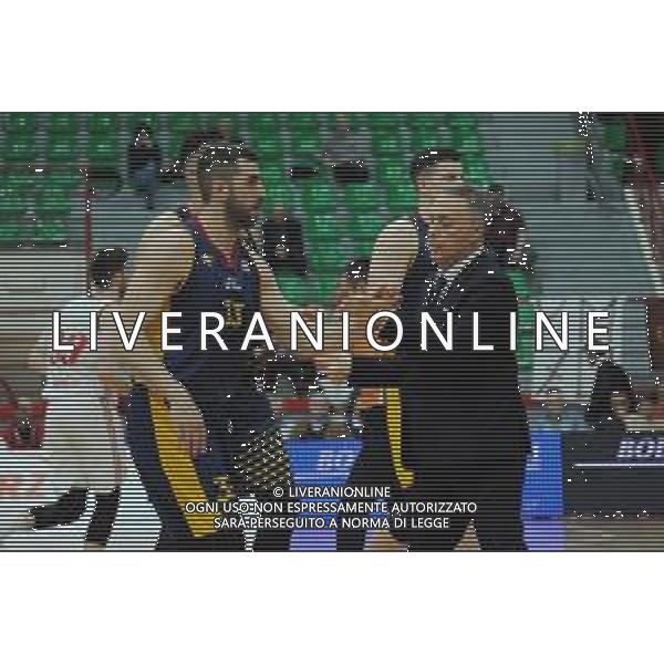 Legnano (MI) - 20 aprile 2019 Campionato Serie A2 girone ovest Legnano Basket Knights vs Virtus Roma nella foto Piero Bucchi allenatore Roma foto Roberto Garavaglia