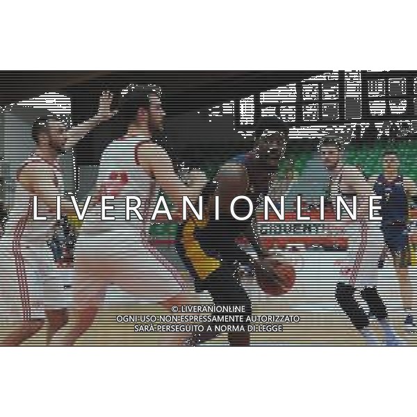 Legnano (MI) - 20 aprile 2019 Campionato Serie A2 girone ovest Legnano Basket Knights vs Virtus Roma nella foto Marco Corti SX ed Henry Sims DX foto Roberto Garavaglia