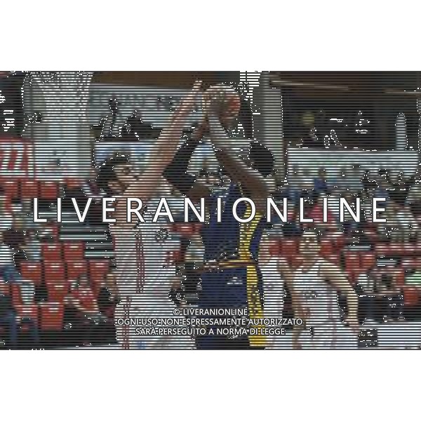 Legnano (MI) - 20 aprile 2019 Campionato Serie A2 girone ovest Legnano Basket Knights vs Virtus Roma nella foto Marco Corti SX ed Henry Sims DX foto Roberto Garavaglia
