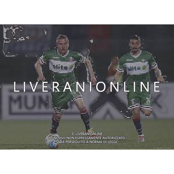 Rimini - Sambenedettese Campionato di calcio serie C girone B - 20/04/2019 nella foto: Signori Francesco (Sambenedettese) D’Ignazio Luigi (Sambenedettese) ©Claudio Zamagni/Agenzia Aldo Liverani s.a.s.