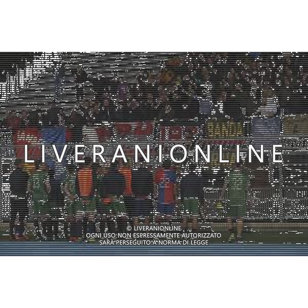 Rimini - Sambenedettese Campionato di calcio serie C girone B - 20/04/2019 nella foto: delusione sambenedettese sotto la curva dei tifosi ©Claudio Zamagni/Agenzia Aldo Liverani s.a.s.