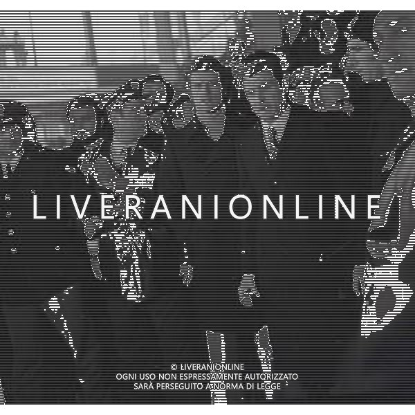 1973 MILANO -ARRIVO DELLA NAZIONALE ITALIANA DI CALCIO DA WEMBLEY DOPO L\'INCONTRO INGHILTERRA -ITALIA 0-1 CON GOAL DI FABIO CAPELLO NELLA FOTO FABIO CAPELLO AG ALDO LIVERANI SAS