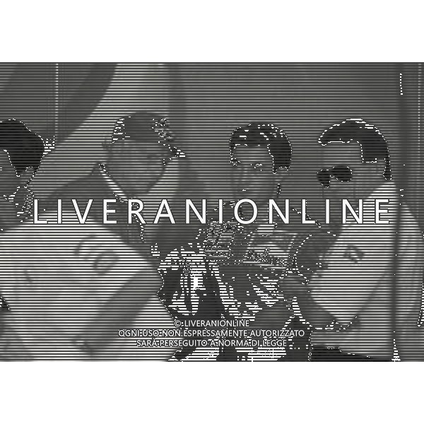 RETROSPETTIVA JEAN ALESI PILOTA F1 NELLA FOTO JEAN ALESI NELL\'ANNO 1994 CON NIKI LAUDA AG ALDO LIVERANI SAS