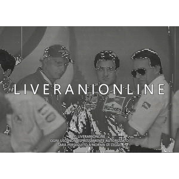 RETROSPETTIVA JEAN ALESI PILOTA F1 NELLA FOTO JEAN ALESI NELL\'ANNO 1994 CON NIKI LAUDA AG ALDO LIVERANI SAS