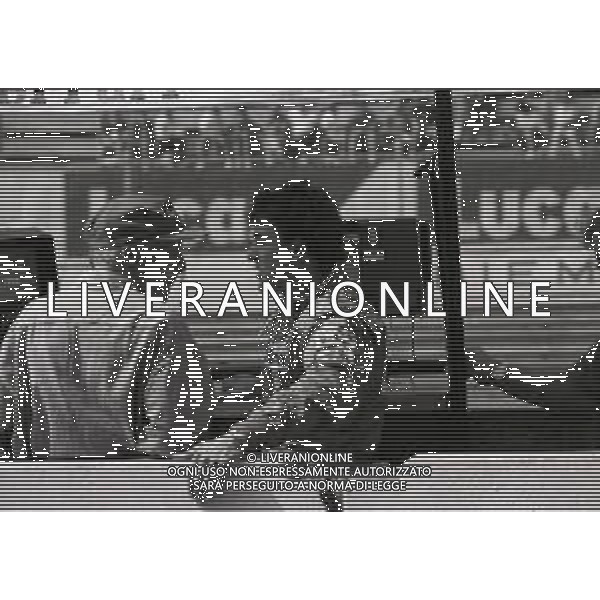 RETROSPETTIVA JEAN ALESI PILOTA F1 NELLA FOTO JEAN ALESI NELL\'ANNO 1995 CON NIKI LAUDA AG ALDO LIVERANI SAS