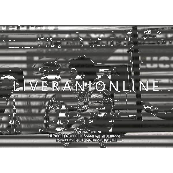 RETROSPETTIVA JEAN ALESI PILOTA F1 NELLA FOTO JEAN ALESI NELL\'ANNO 1995 CON NIKI LAUDA AG ALDO LIVERANI SAS