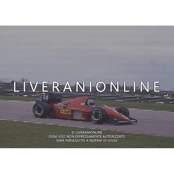 RETROSPETTIVA STEFAN JOHANSSON PILOTA F1 -1986 NELLA FOTO STEFAN JOHANSSON CON LA FERRARI AG ALDO LIVERANI SAS  