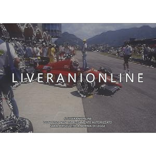RETROSPETTIVA STEFAN JOHANSSON PILOTA F1 -1986 NELLA FOTO STEFAN JOHANSSON CON LA FERRARI AG ALDO LIVERANI SAS  