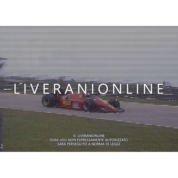 RETROSPETTIVA STEFAN JOHANSSON PILOTA F1 -1986 NELLA FOTO STEFAN JOHANSSON CON LA FERRARI AG ALDO LIVERANI SAS  