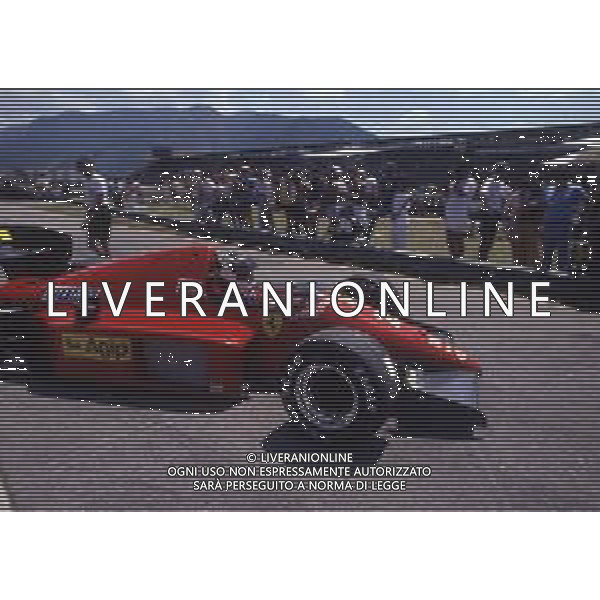 RETROSPETTIVA STEFAN JOHANSSON PILOTA F1 -1986 NELLA FOTO STEFAN JOHANSSON CON LA FERRARI AG ALDO LIVERANI SAS  