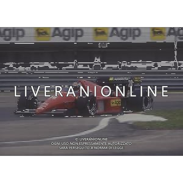 RETROSPETTIVA STEFAN JOHANSSON PILOTA F1 -1986 NELLA FOTO STEFAN JOHANSSON CON LA FERRARI AG ALDO LIVERANI SAS  