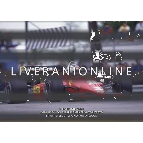 RETROSPETTIVA STEFAN JOHANSSON PILOTA F1 -1985 NELLA FOTO STEFAN JOHANSSON CON LA FERRARI AG ALDO LIVERANI SAS 