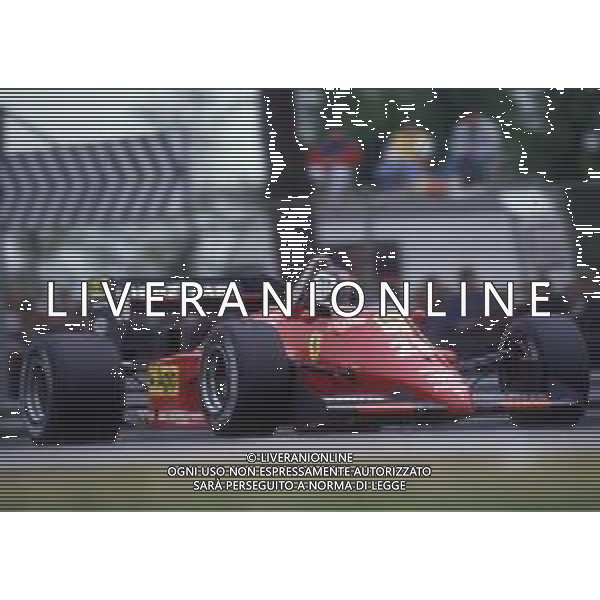 RETROSPETTIVA STEFAN JOHANSSON PILOTA F1 -1985 NELLA FOTO STEFAN JOHANSSON CON LA FERRARI AG ALDO LIVERANI SAS 