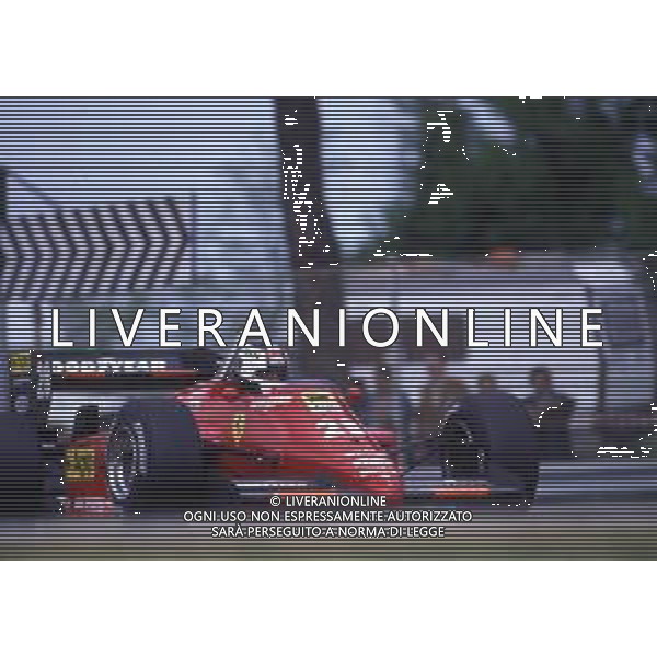 RETROSPETTIVA STEFAN JOHANSSON PILOTA F1 -1985 NELLA FOTO STEFAN JOHANSSON CON LA FERRARI AG ALDO LIVERANI SAS 