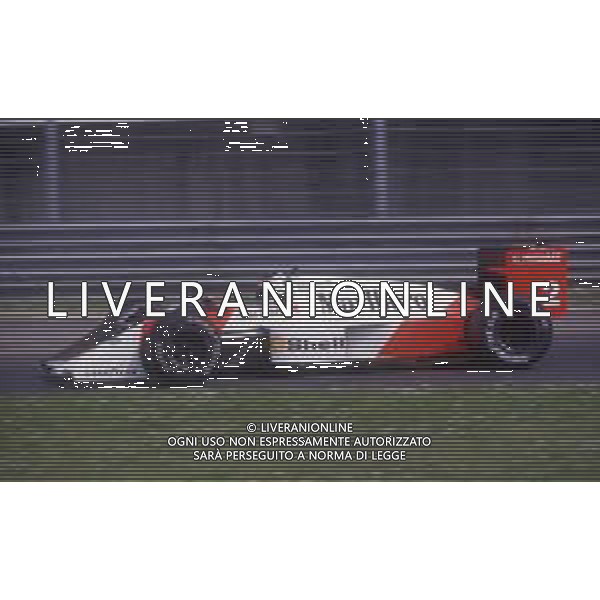 RETROSPETTIVA STEFAN JOHANSSON PILOTA F1 -1987 NELLA FOTO STEFAN JOHANSSON CON LA MC LAREN AG ALDO LIVERANI SAS  