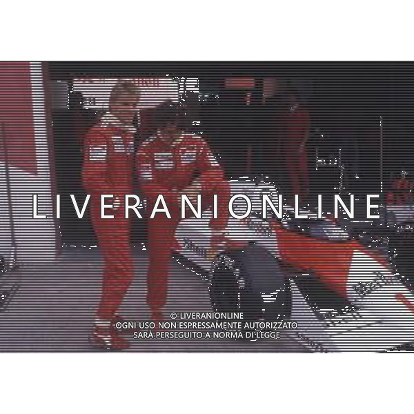 RETROSPETTIVA STEFAN JOHANSSON PILOTA F1 -1987 NELLA FOTO STEFAN JOHANSSON CON LA MC LAREN E ALAIN PROST AG ALDO LIVERANI SAS  
