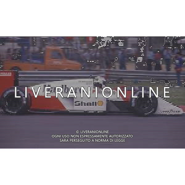 RETROSPETTIVA STEFAN JOHANSSON PILOTA F1 -1987 NELLA FOTO STEFAN JOHANSSON CON LA MC LAREN AG ALDO LIVERANI SAS  