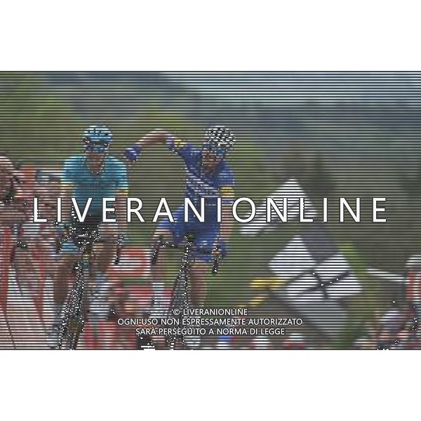 24-04-2019 La Fleche Wallonne; Allenamento Fleche Wallonne 2019; 2019, Deceunick - Quickstep; 2019, Astana; Alaphilippe, Julian; Fuglsang, Jacob; Huy; ©SIROTTI / AGENZIA ALDO LIVERANI SAS