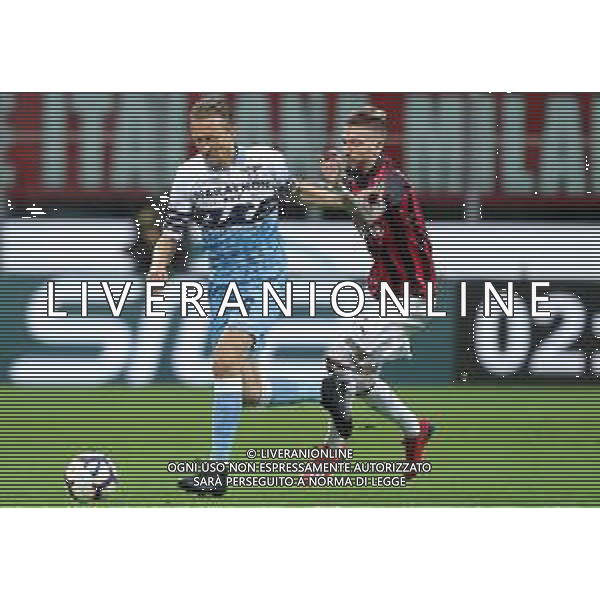 Coppa Italia TIM Cup 2018/2019 Semifinale Ritorno Milano - 24.04.2019 Milan-Lazio Nella Foto: lucas leiva e Samu Castillejo /Ph.Vitez-Ag. Aldo Liverani