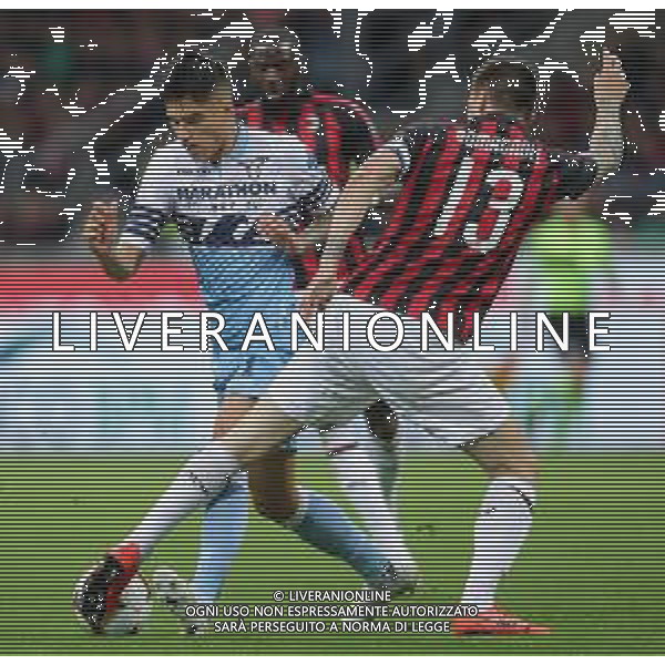 Coppa Italia TIM Cup 2018/2019 Semifinale Ritorno Milano - 24.04.2019 Milan-Lazio Nella Foto: Joaquin Correa e alessio romagnoli /Ph.Vitez-Ag. Aldo Liverani