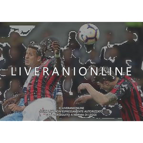 Coppa Italia TIM Cup 2018/2019 Semifinale Ritorno Milano - 24.04.2019 Milan-Lazio Nella Foto: luiz felipe Tiemoue\' Bakayoko Mattia Caldara /Ph.Vitez-Ag. Aldo Liverani