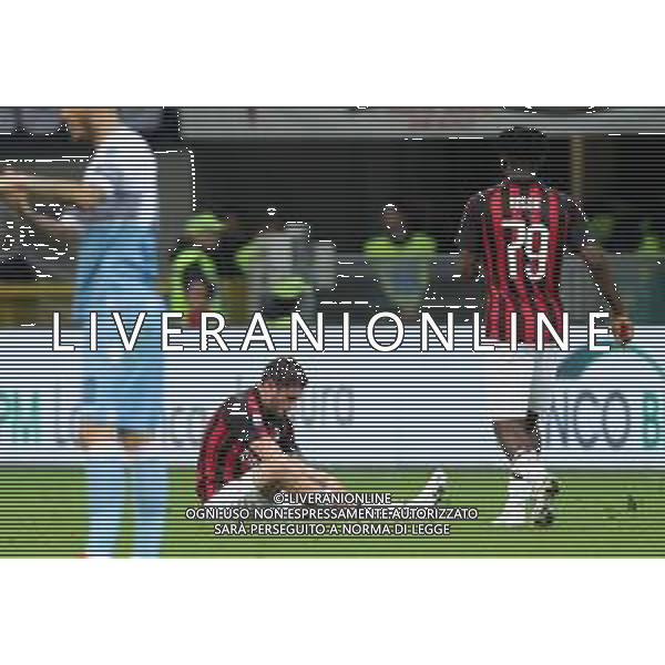 Coppa Italia TIM Cup 2018/2019 Semifinale Ritorno Milano - 24.04.2019 Milan-Lazio Nella Foto: Davide Calabria a terra infortunato /Ph.Vitez-Ag. Aldo Liverani