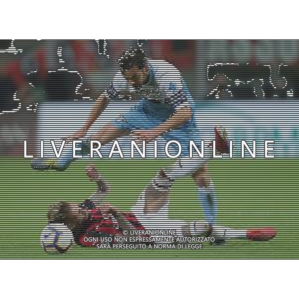 Coppa Italia TIM Cup 2018/2019 Semifinale Ritorno Milano - 24.04.2019 Milan-Lazio Nella Foto: Marco Parolo e Samu Castillejo /Ph.Vitez-Ag. Aldo Liverani