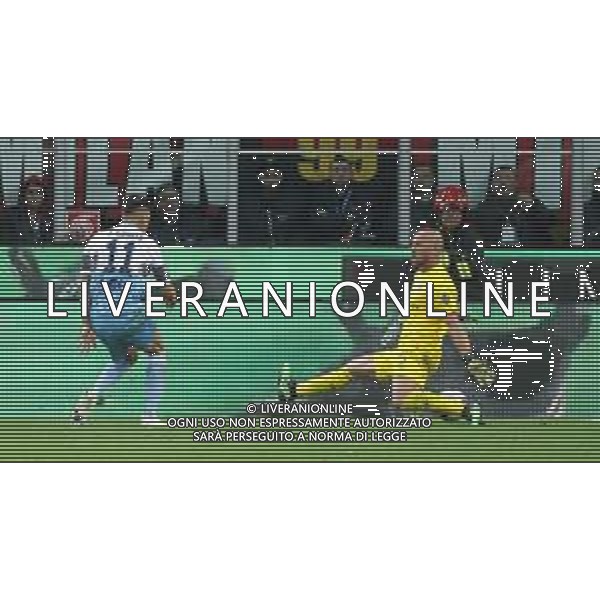 Coppa Italia TIM Cup 2018/2019 Semifinale Ritorno Milano - 24.04.2019 Milan-Lazio Nella Foto: Pepe Reina battuto sul gol di joaquin correa /Ph.Vitez-Ag. Aldo Liverani