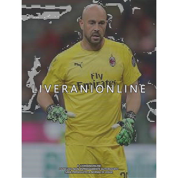 Coppa Italia TIM Cup 2018/2019 Semifinale Ritorno Milano - 24.04.2019 Milan-Lazio Nella Foto:Jose Reina /Ph.Vitez-Ag. Aldo Liverani