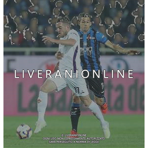 Coppa Italia TIM Cup 2018/2019 Semifinale Ritorno Bergamo - 25.04.2019 Atalanta-Fiorentina Nella Foto: Jordan Veretout e Remo Freuler /Ph.Vitez-Ag. Aldo Liverani